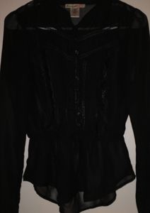 Black Peplum Blouse size X-Small